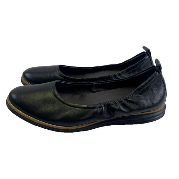 Cole Haan Originalgrand Ballet Flat Black Leather Flat Round Toe SlipOn Women 11 - Picture 1 of 10